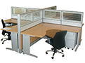Rockworth 77 series partition with workstation